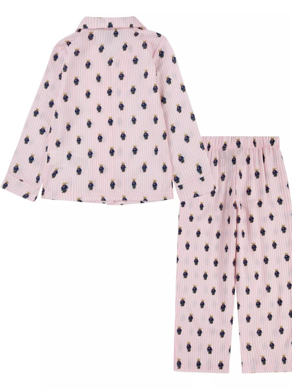 Polo Ralph Lauren Toddler Girls Polo Bear Long Sleeve and Pant Pajamas, 2-Piece - Picture 4 of 6